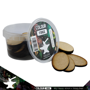 MDF Bases - 60x35mm Oval (30) 1