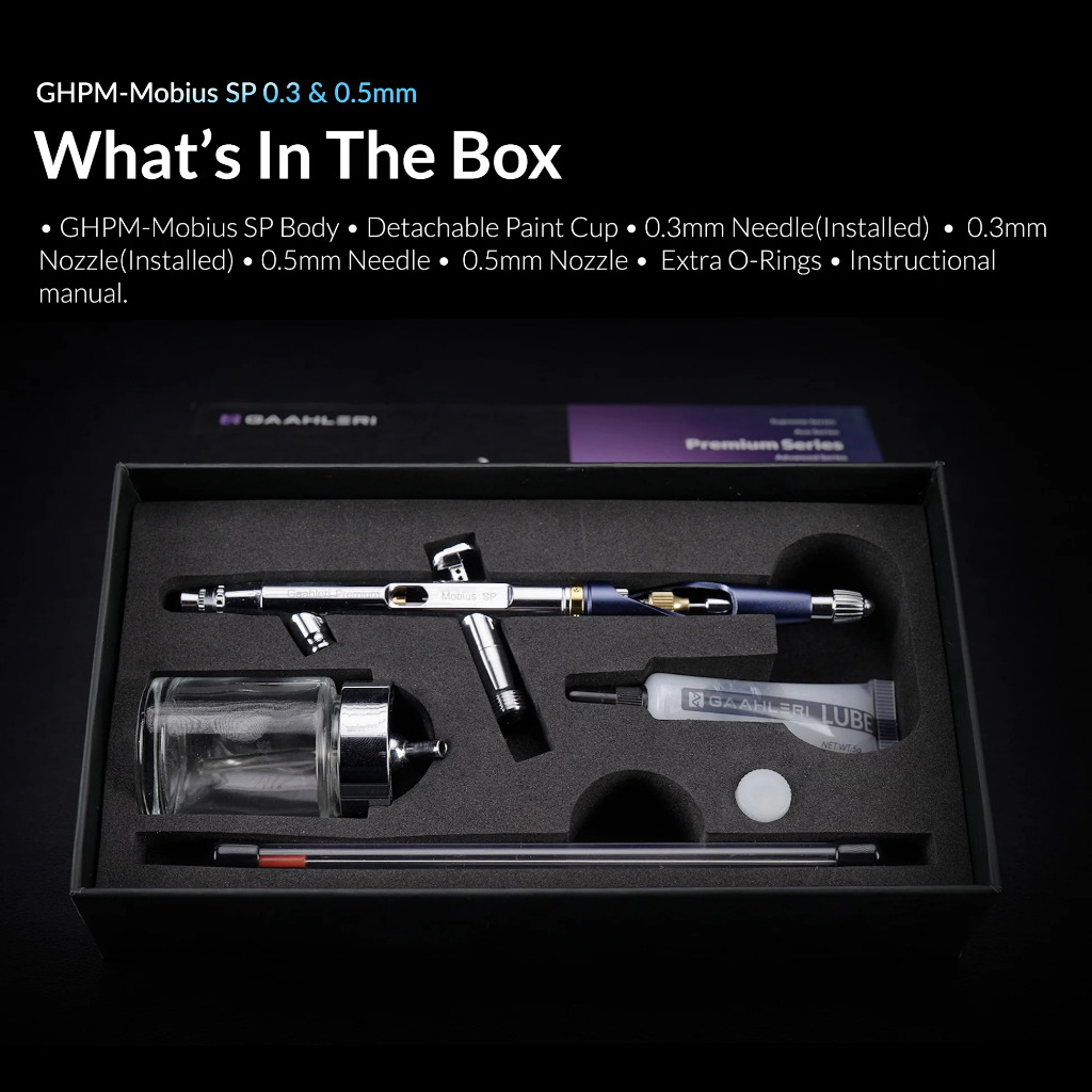 Premium Series GHPM-Mobius SP 0.3 & 0.5mm Airbrush 2