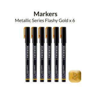 Metallic Series Markers - Flashy Gold - pack of 6 1