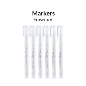 Metallic Series Markers - Eraser - pack of 6 1