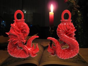 Dragon Ampersand Bauble - Scaled 1