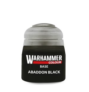 Warhammer Colour Base: Abaddon Black 12ml 1
