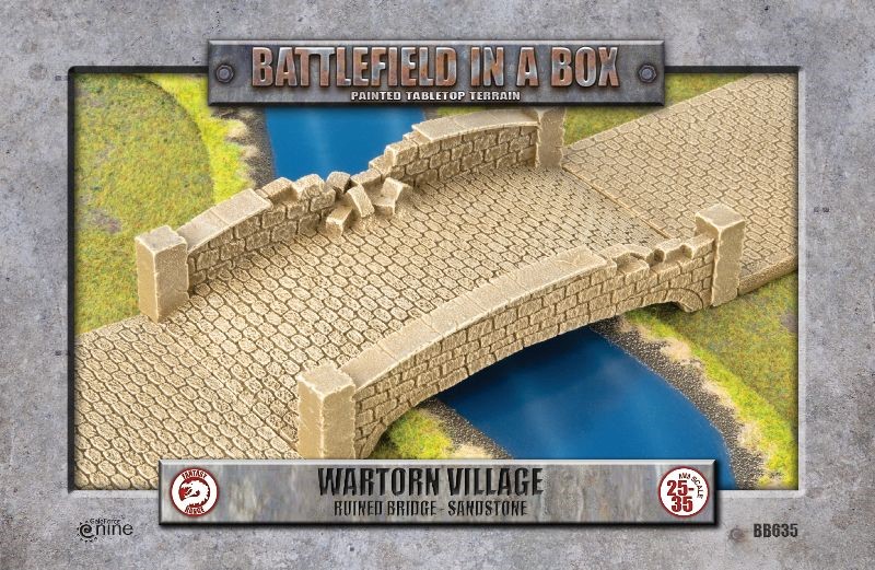 Battlefield in a Box: Wartorn Village, Ruined Bridge - Sandstone 1