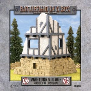 Battlefield in a Box: Wartorn Village, Medium Ruin - Sandstone 1