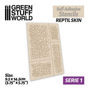 Self-adhesive stencils - Reptile skin 1