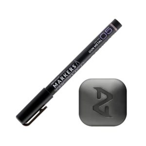 Metallic Series Markers - Gun Metal 1