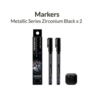 Metallic Series Markers - Zirconium Black (2) 1
