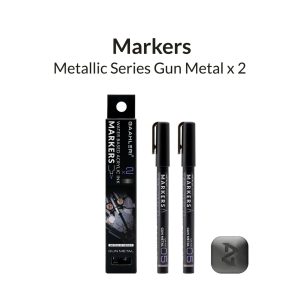Metallic Series Markers - Gun Metal (2) 1