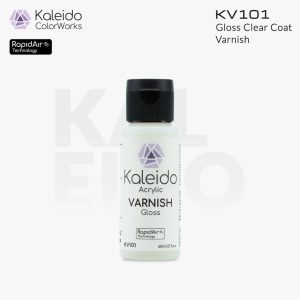 Kaleido Colorworks - Clear Coat Gloss Varnish 60ml Pack of 6 1