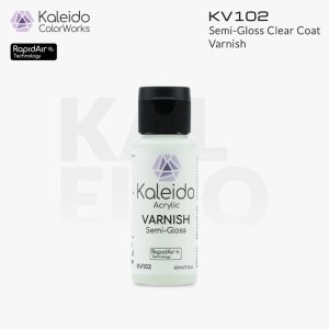 Kaleido Colorworks - Clear Coat Semi Gloss Varnish 60ml Pack of 6 1