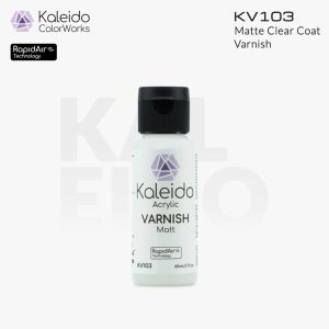 Kaleido Colorworks - Clear Coat Matt Varnish 60ml Pack of 6 1