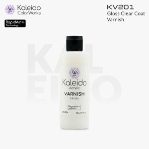 Kaleido Colorworks - Clear Coat Gloss Varnish 210ml Pack of 6 1