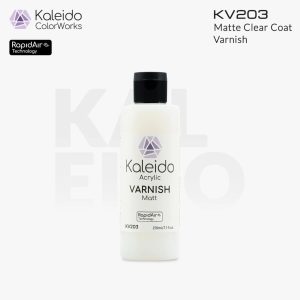 Kaleido Colorworks - Clear Coat Matt Varnish 210ml Pack of 6 1