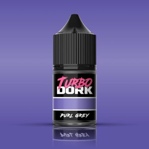 Turbo Dork: Purl Grey Metallic Acrylic Paint 22ml Bottle 1