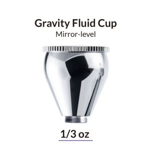 1/3oz / 10ml Ultra Mirror-Level Gravity Fluid Airbrush Cup 1