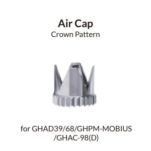 Crown Pattern Airbrush Air Cap 1