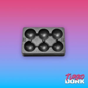 Turbo Dork: Small Black Non-Stick Silicone Dry Palette 1