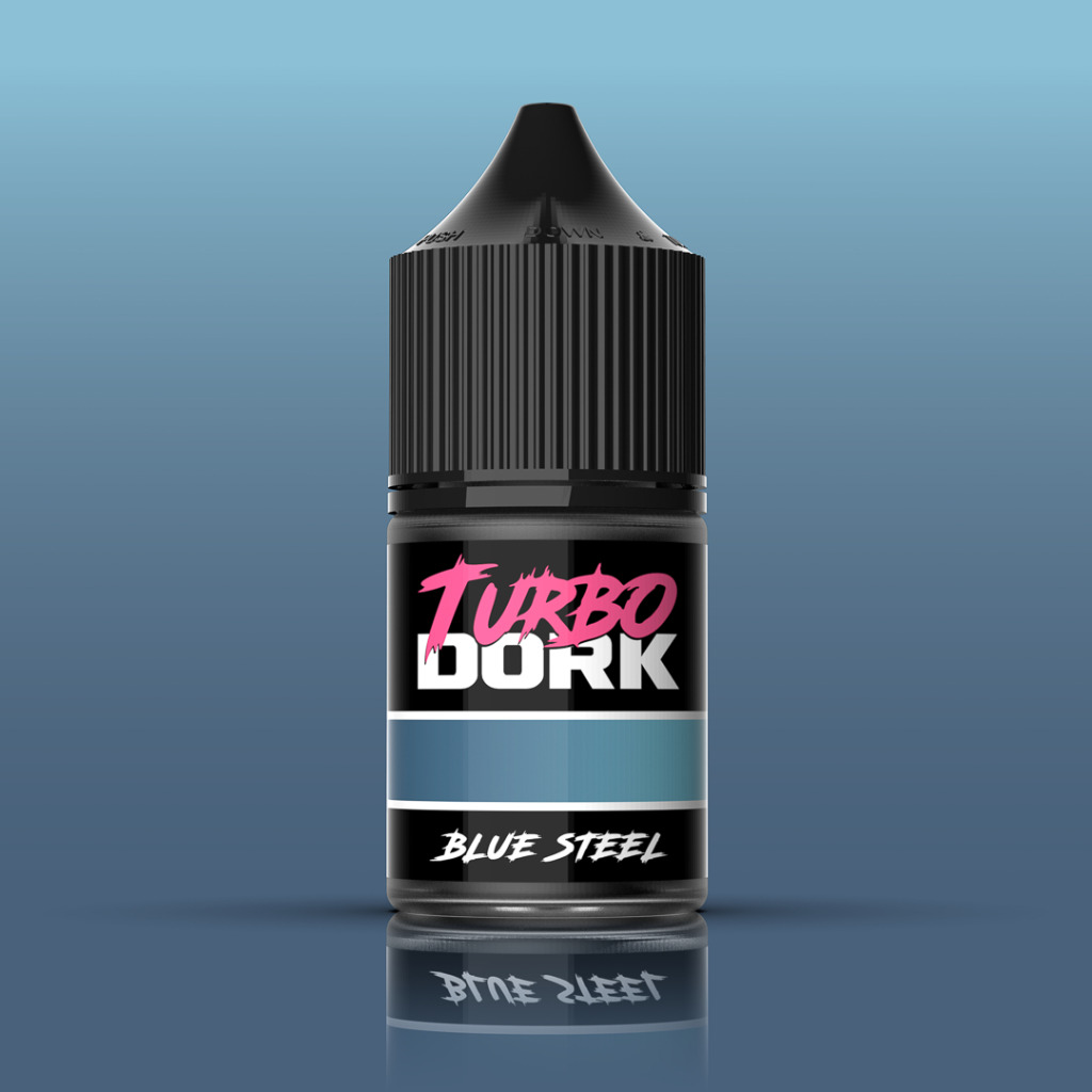 Turbo Dork: Blue Steel Metallic Acrylic Paint 22ml Bottle 1