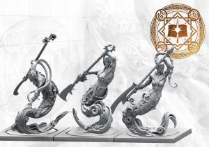 Sorcerer Kings: Steelheart Djinn with Polearms 1