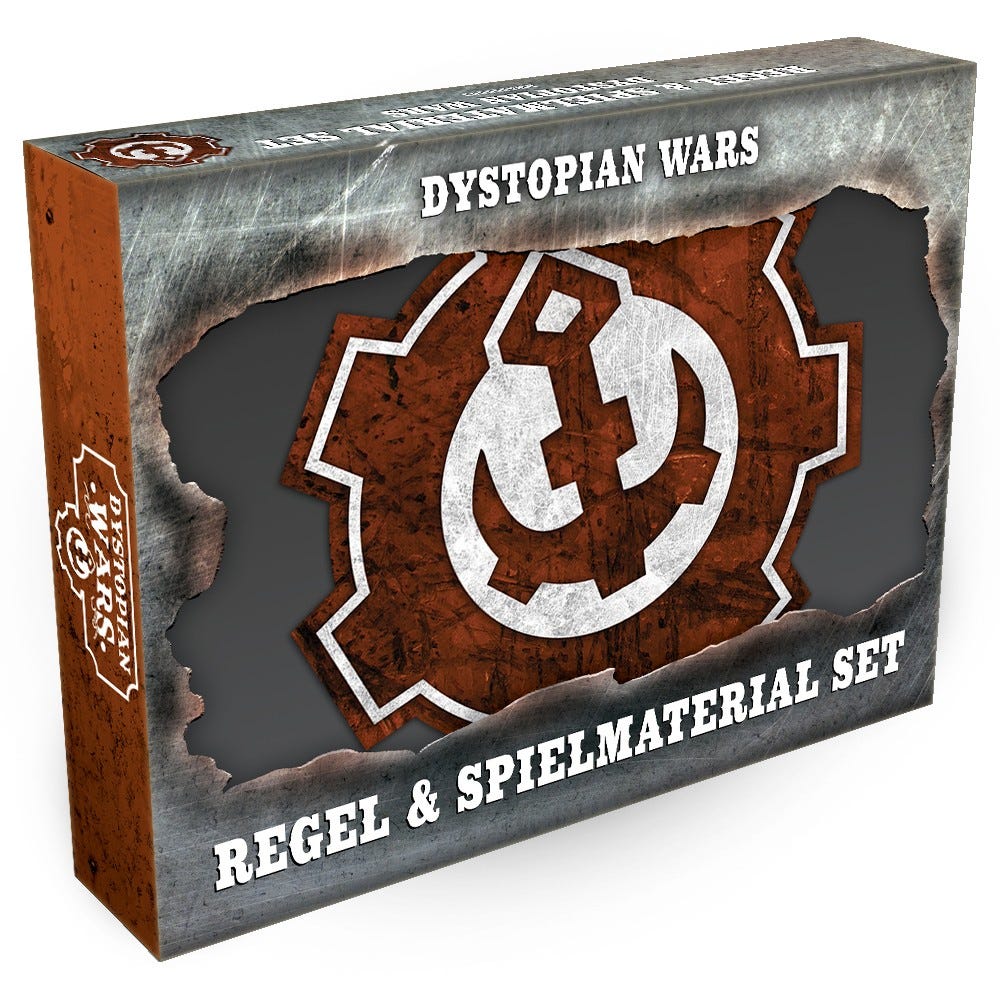 Dystopian Wars Rules & Gubbins Set - German 1