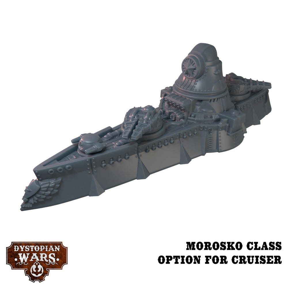 Dystopian Wars Mozhayski Battlefleet Set 4