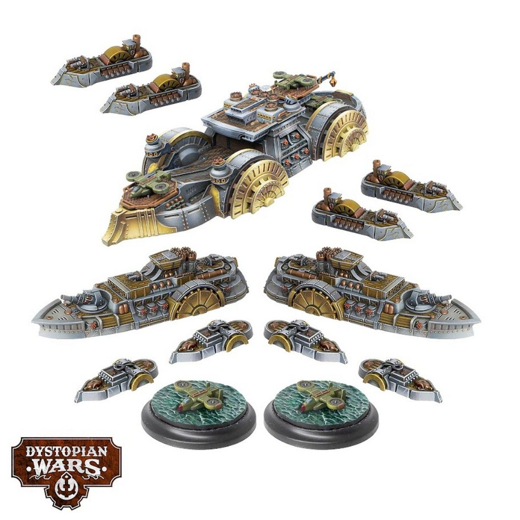 Dystopian Wars: Gotham Battlefleet Set 2
