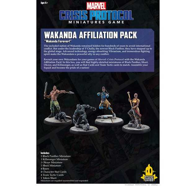 Marvel Crisis Protocol: Wakanda Affiliation Pack 4