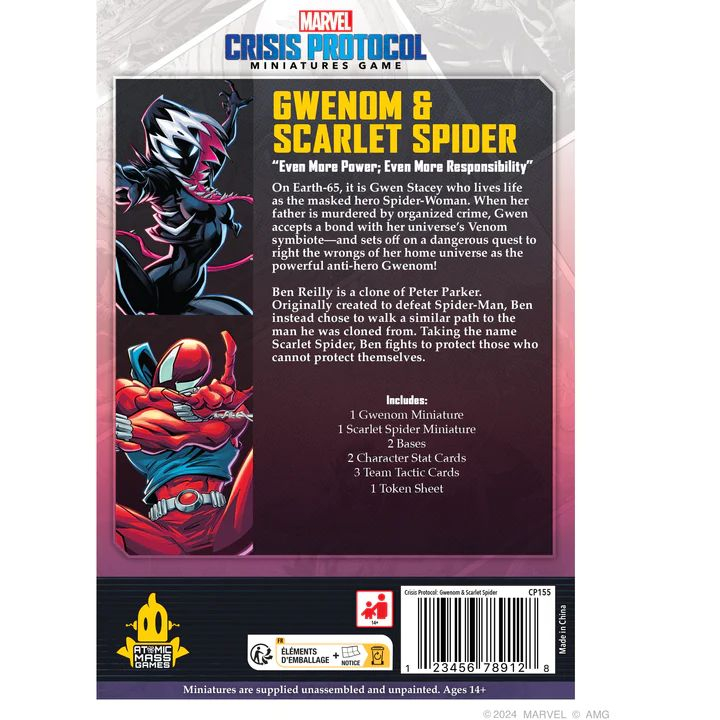 Marvel Crisis Protocol: Gwenom & Scarlet Spider 2