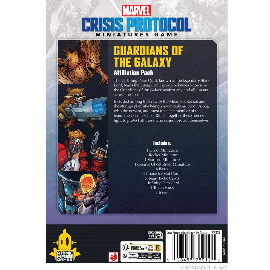 Marvel Crisis Protocol: Guardians of The Galaxy Affiliation Pack 2