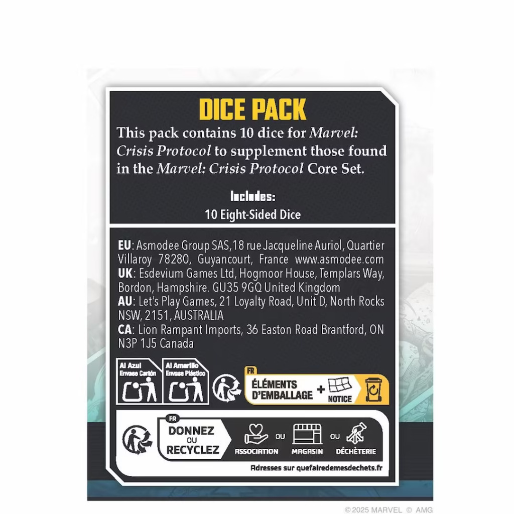 Marvel Crisis Protocol: Dice Pack 2
