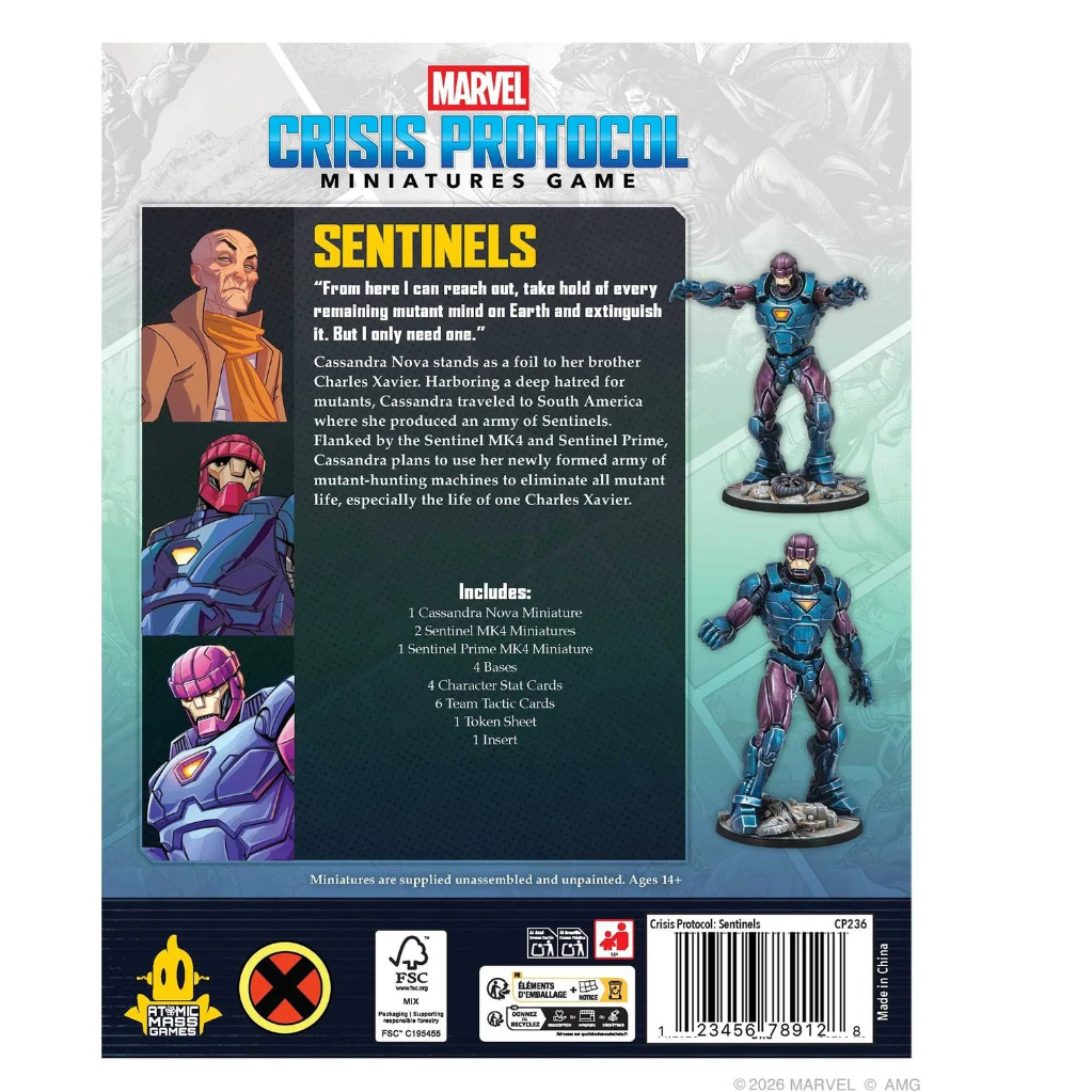 Marvel Crisis: Protocol X-Men Sentinels Affiliation Pack 2