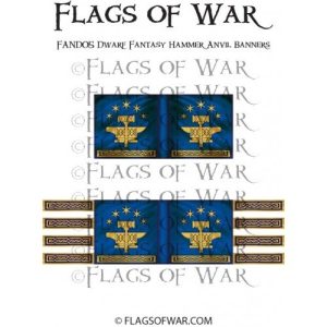 Dwarf Fantasy Hammer Anvil Banners 1