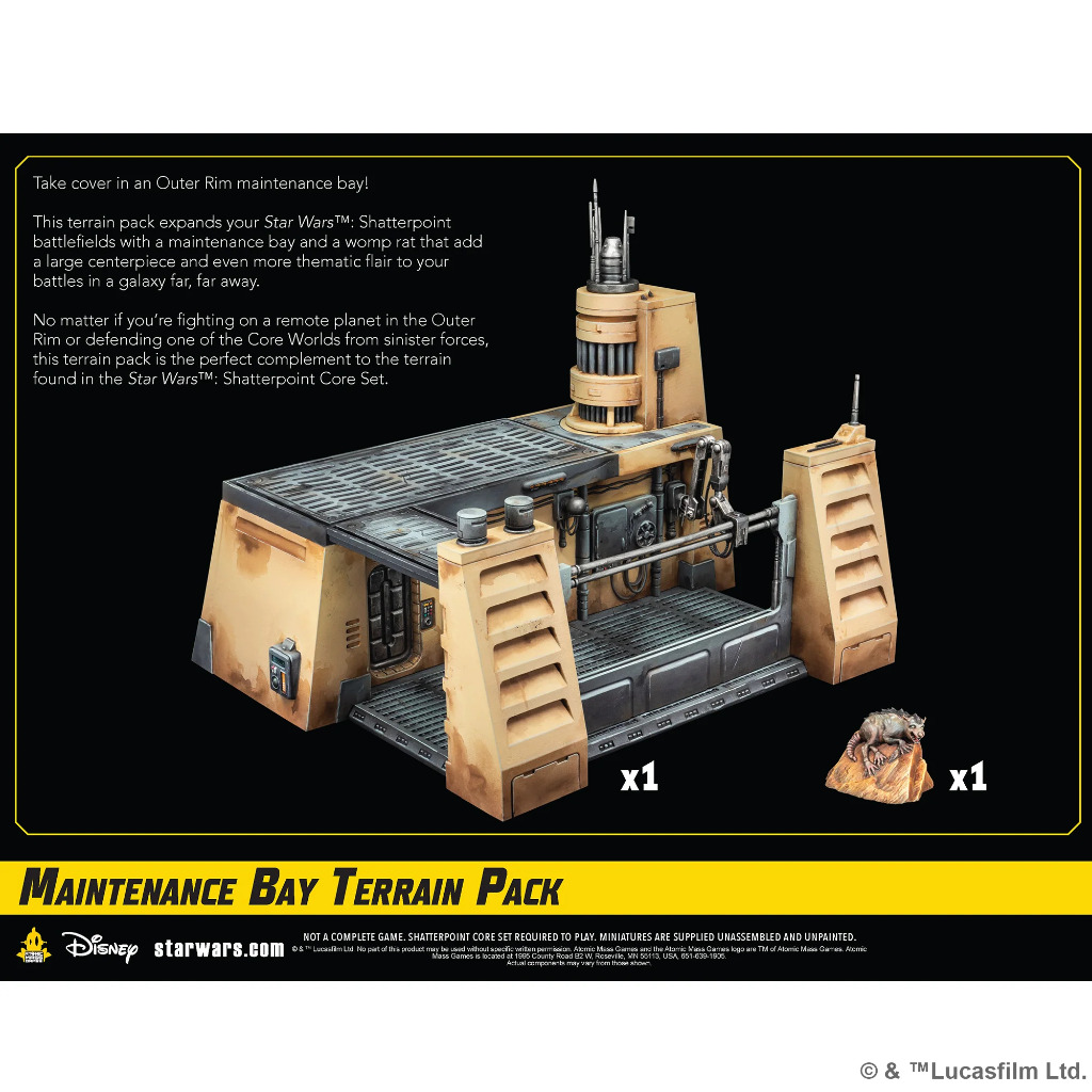 Star Wars: Shatterpoint - Maintenance Bay Terrain Pack 2