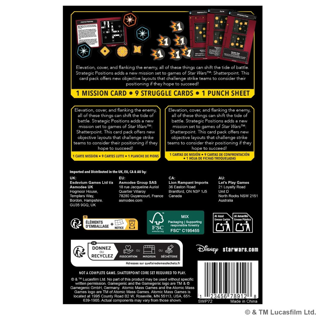 Star Wars: Shatterpoint - Strategic Positions Mission Card Pack 2