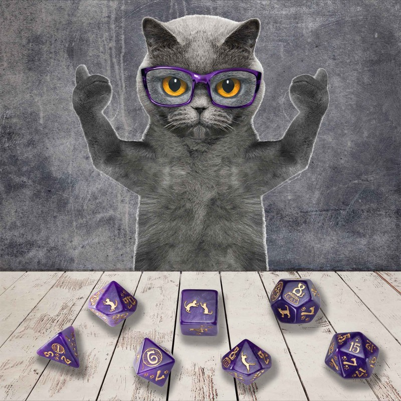 Dice Set: Purrito 3