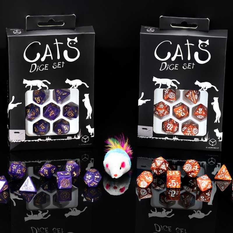 Dice Set: Purrito 7