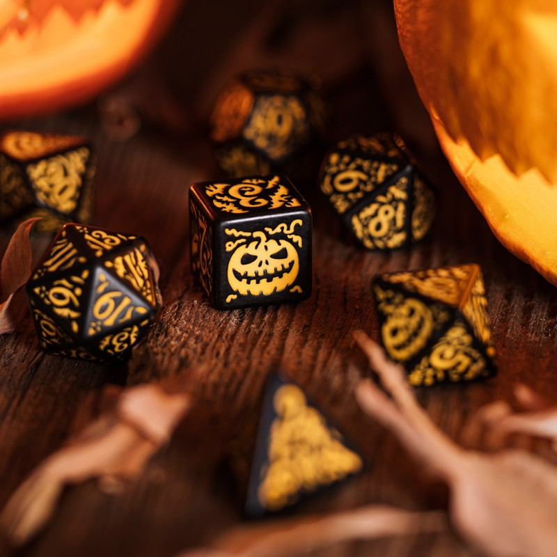 Halloween Pumpkin - Jack O'Lantern Dice Set 2