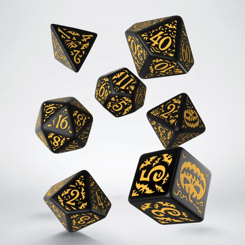 Halloween Pumpkin - Jack O'Lantern Dice Set 3