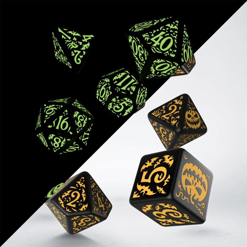 Halloween Pumpkin - Jack O'Lantern Dice Set 5