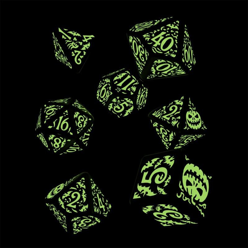Halloween Pumpkin - Jack O'Lantern Dice Set 6