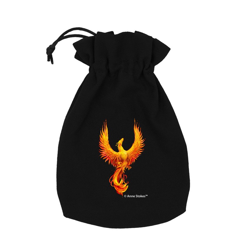 Anne Stokes Dice Pouch: Phoenix 2