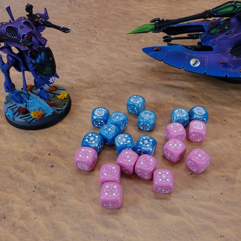 Crosshairs Compact D6: Blue & Pink 4