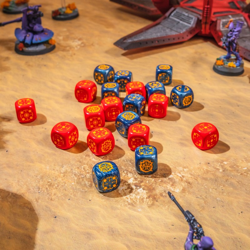 Crosshairs Compact D6: Cobalt & Red 2