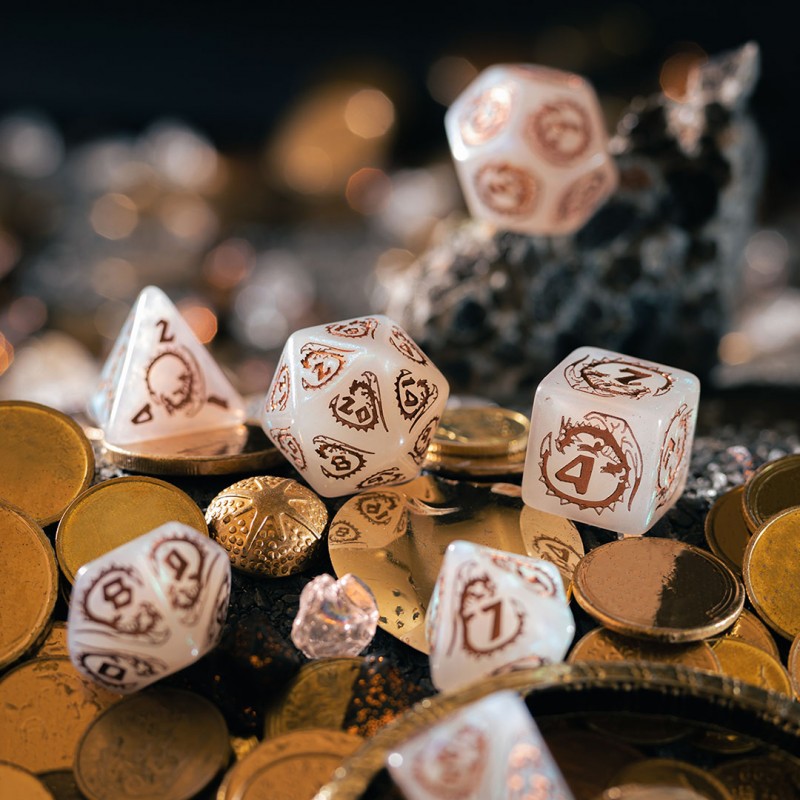 Dragons Dice Set: Quartz 1
