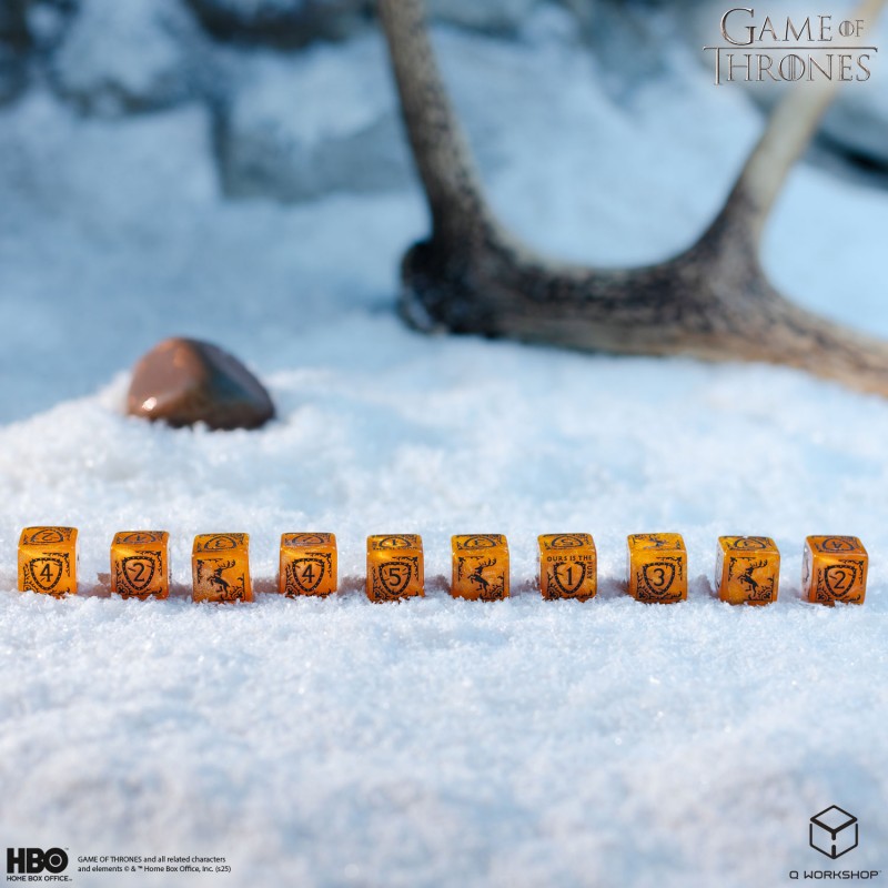Game of Thrones. Baratheon 10xD6 Dice Set 3
