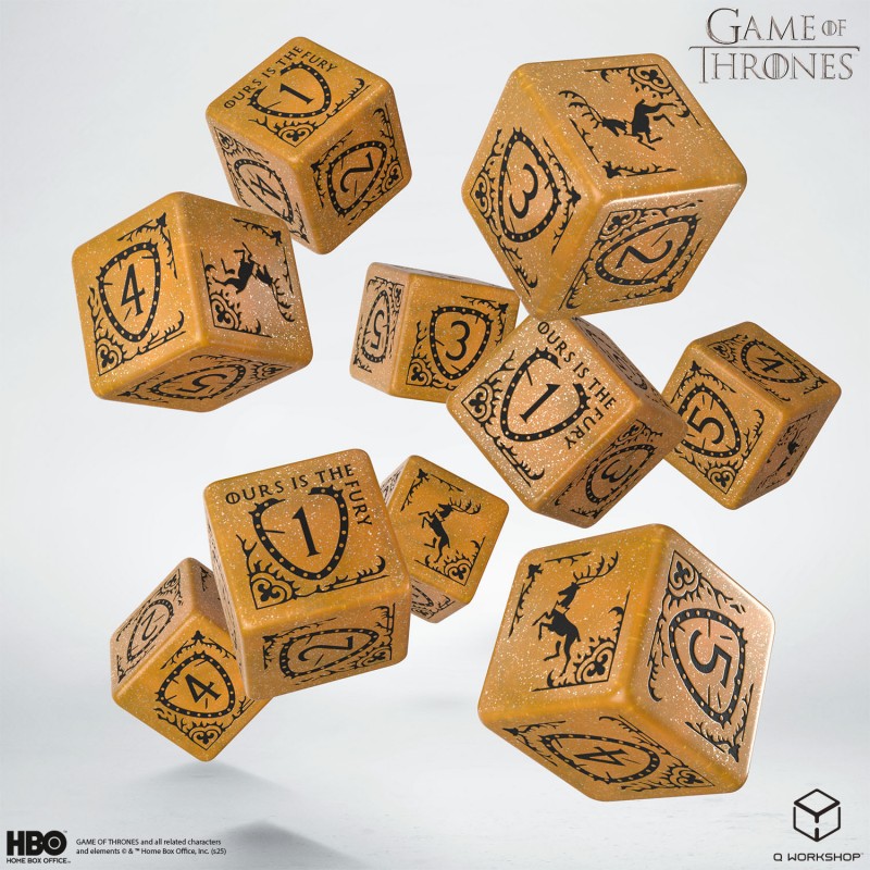 Game of Thrones. Baratheon 10xD6 Dice Set 5