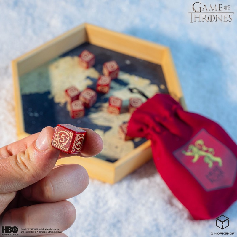 Game of Thrones. Lannister 10xD6 Dice Set 2