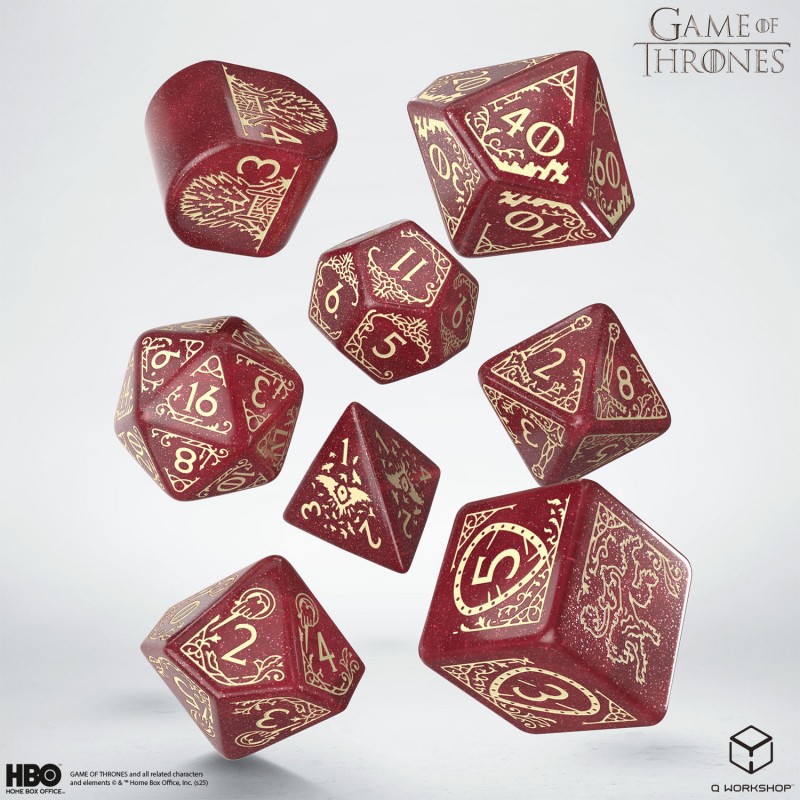 Game of Thrones. Lannister Dice Set 9