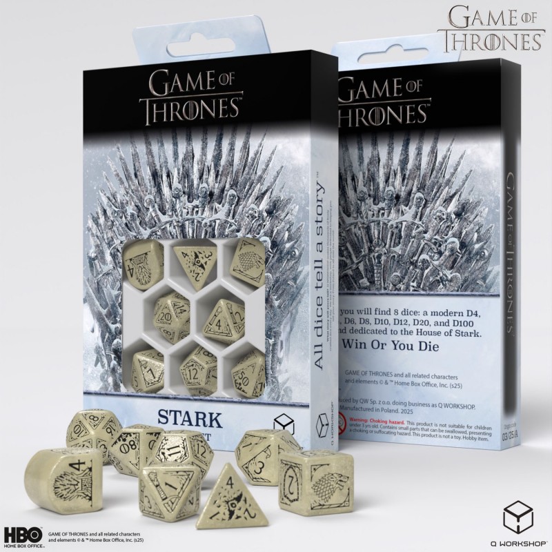 Game of Thrones. Stark Dice Set 8
