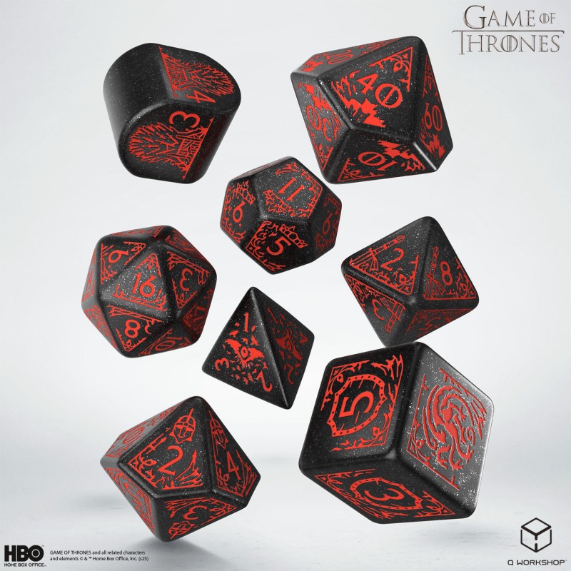 Game of Thrones. Targaryen Dice Set 9